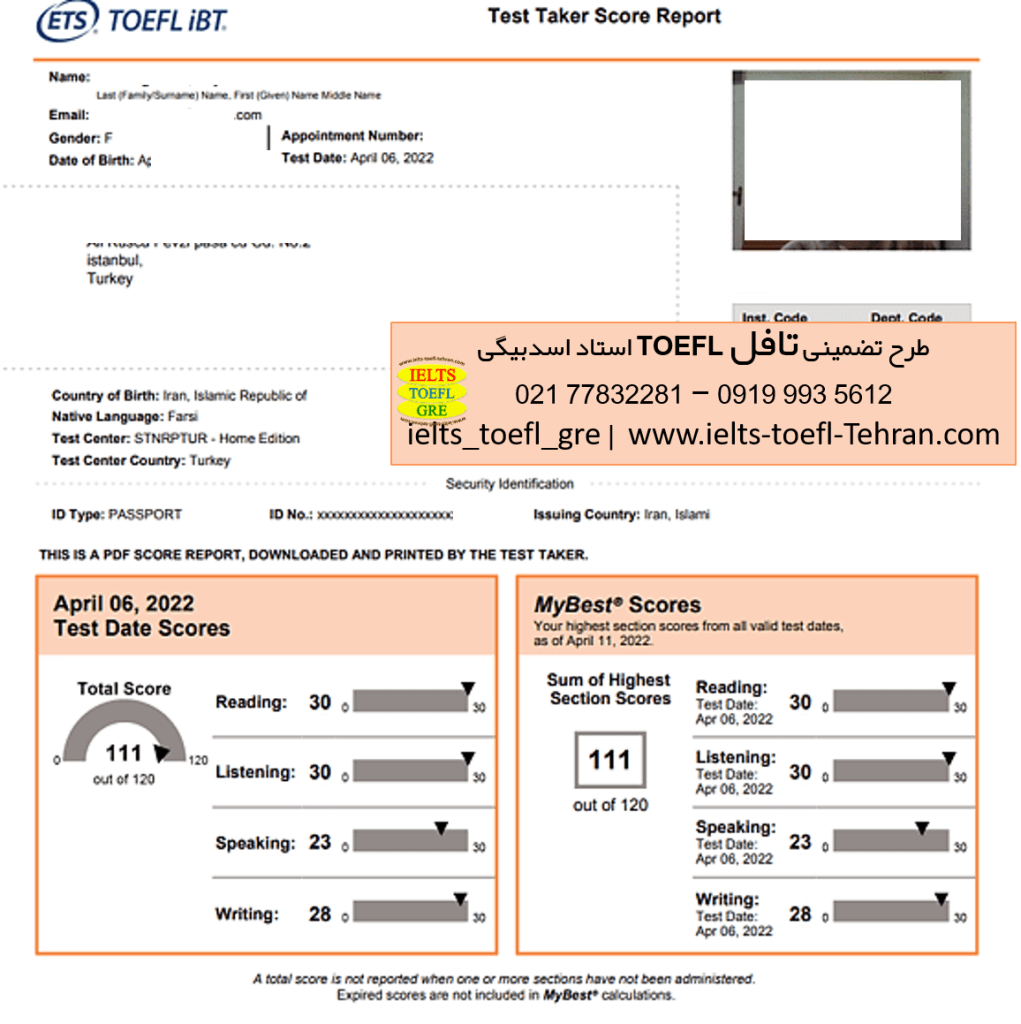 کارنامه تافل ۱۱۱ متقاضی طرح تافل استاد اسدبیگی