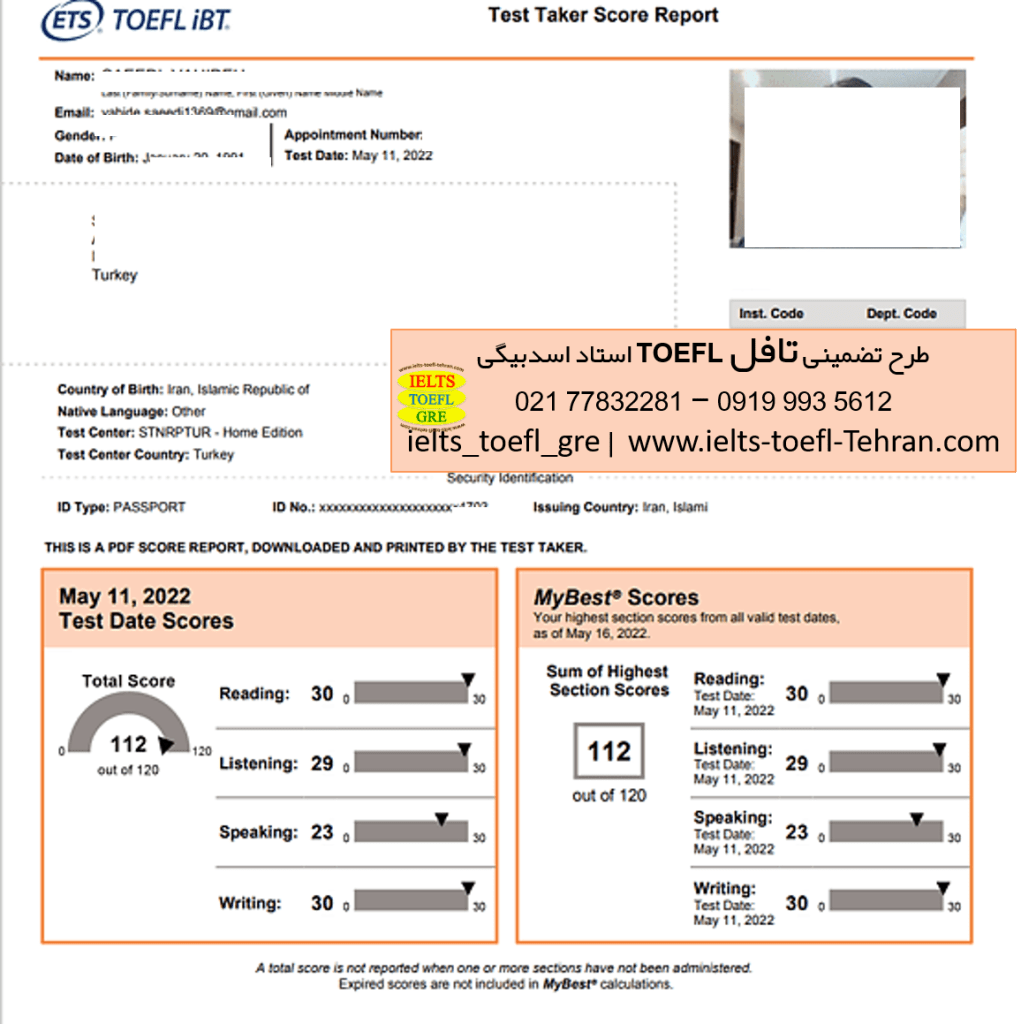 کارنامه تافل ۱۱۲ متقاضی طرح تافل استاد اسدبیگی