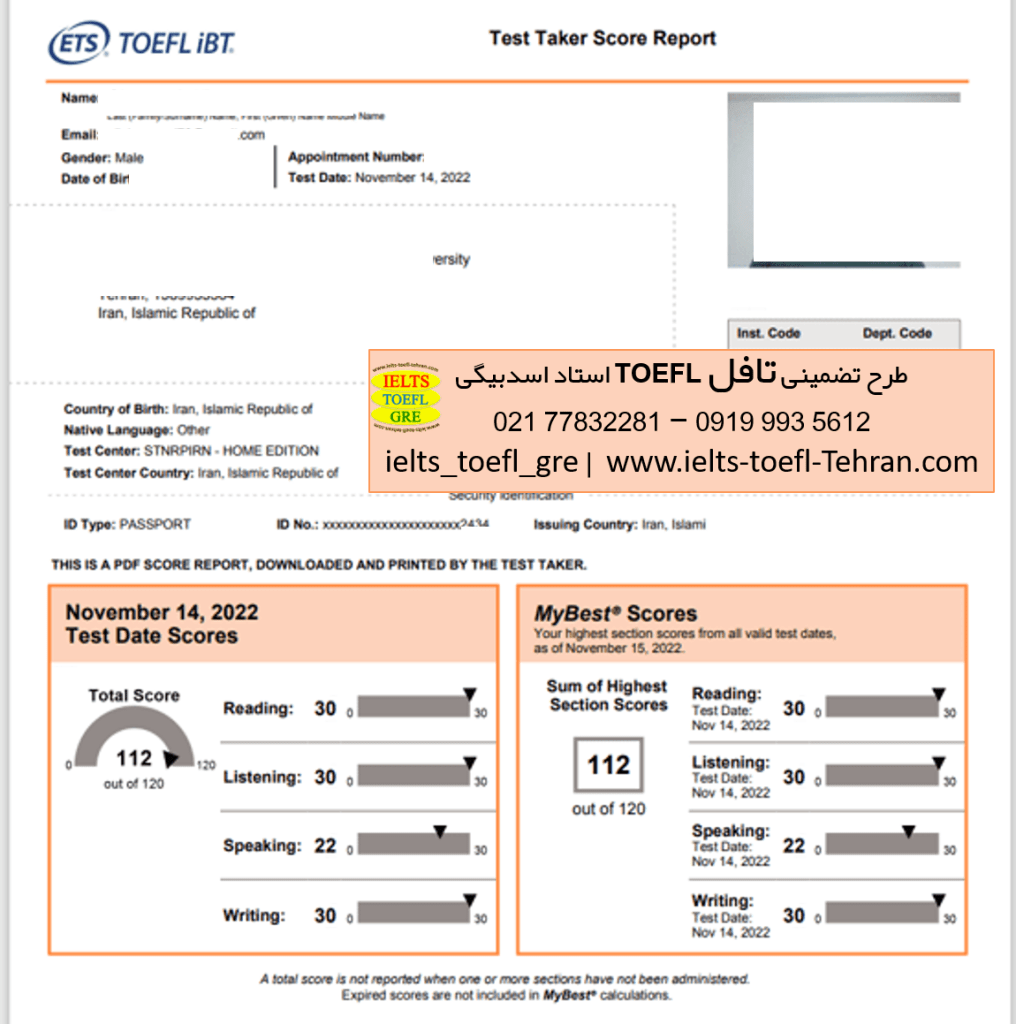 کارنامه تافل ۱۱۲ متقاضی طرح تافل استاد اسدبیگی